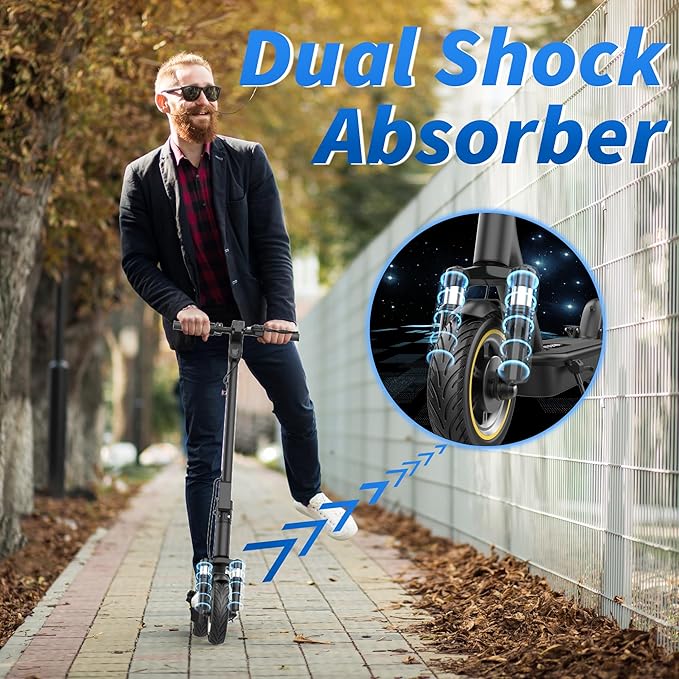 8.5/10 Inches Electric Scooter Adult, 19/22 MPH Top Speed, 350W/500W Powerful Motor, 21/22/28 Miles Long Range, Folding E-Scooter for Adults, E Kick Scooter Dual Braking
