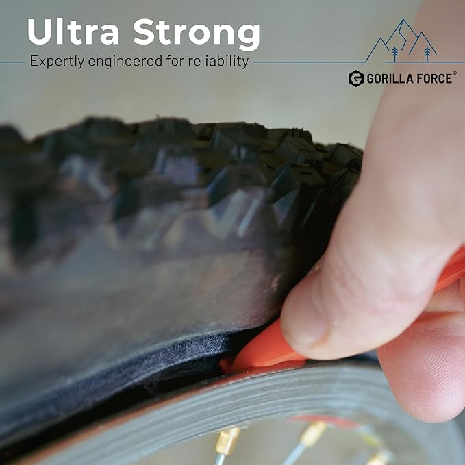 Gorilla Force Ultra Strong Bike Tire Levers | 2 Pack | Lava Red