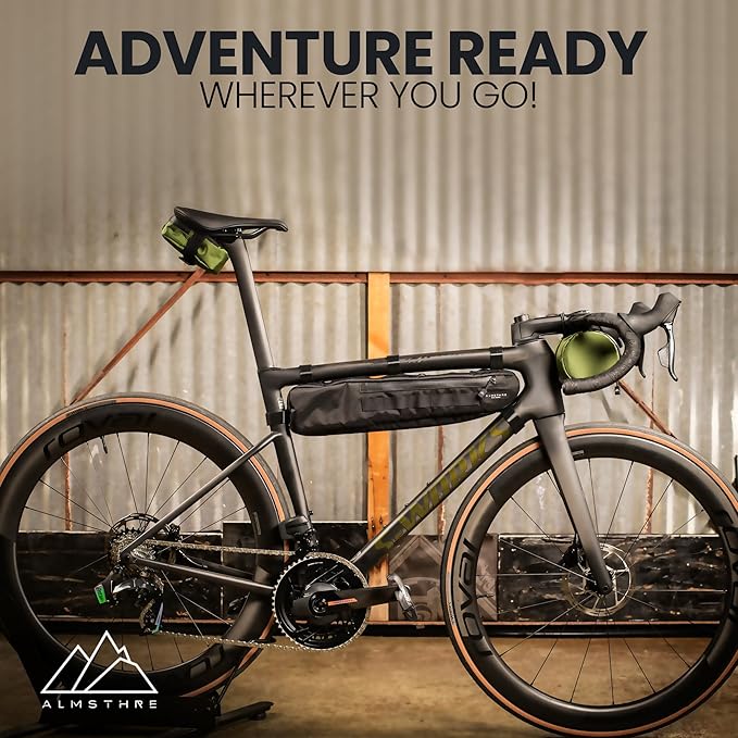 Signature Bike Saddle Bag – Hunter Green | 0.5L Bike Seat Bag (3" x 5.25" x 2") | Water-Resistant Ripstop, Waterproof Zipper, Internal Pocket | Durable Under Seat Storage