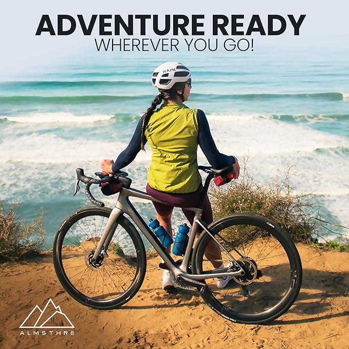 Signature Bike Saddle Bag – Rust Red | 0.5L Bike Seat Bag (3" x 5.25" x 2") | Water-Resistant Ripstop, Waterproof Zipper, Internal Pocket | Durable Under Seat Storage