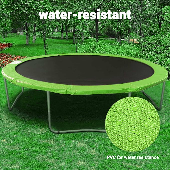 AW 12/13/14/15FT Trampoline Spring Cover Replacement Trampoline Safety Pad Trampoline Accessories, UV-Resistant, PVC EPE Foam Protection Blue/Multicolor/Green