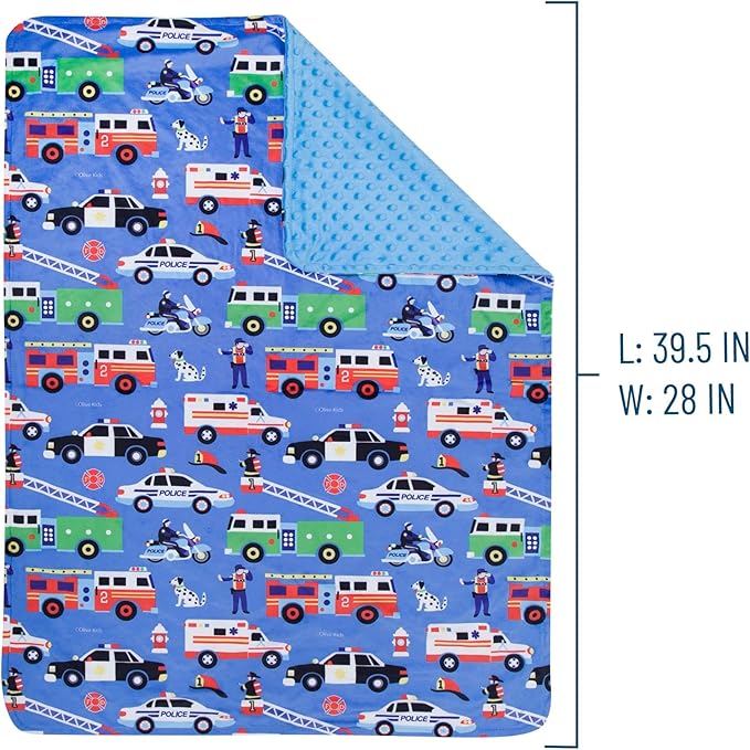 Wildkin Plush Baby Blanket – Soft & Cozy Comfort, Ideal for Toddlers, Travel & Daycare - Heroes