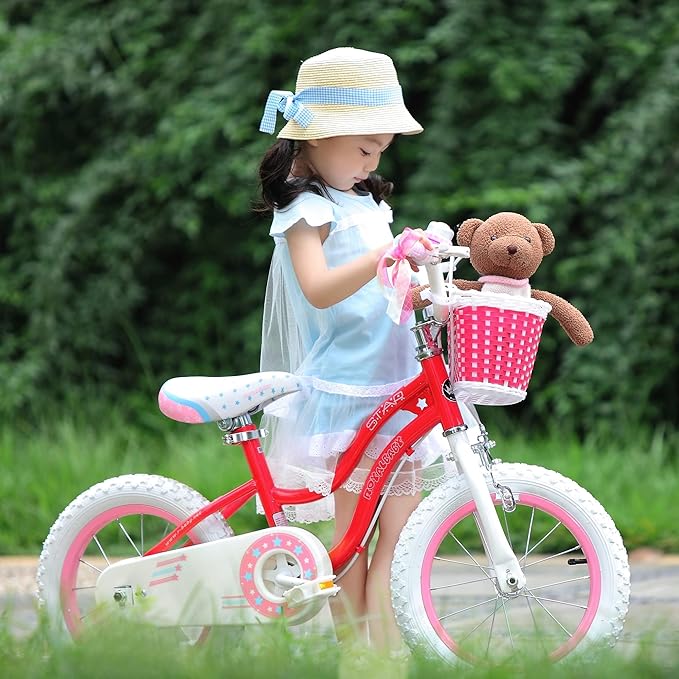 RoyalBaby Girls Bike Classic & EZ Kids Bike, Balance and Pedal Bicycle, 12 14 16 18 20 Inch Toddlers to Big Kids 3-10 Years