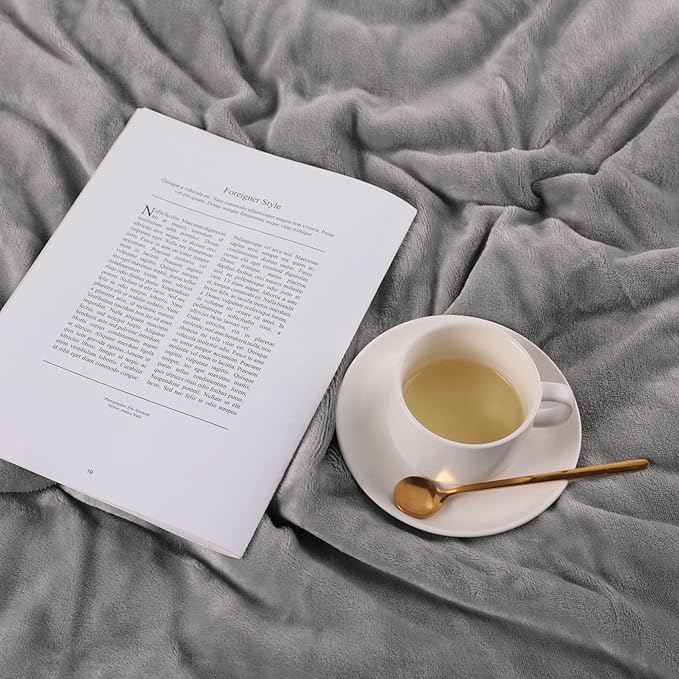 NANPIPER Baby Sherpa Blanket,Warm Toddler Throw Blanket,Soft Newborn Fleece Blanket for Winter (Light Grey,30x40 inches)