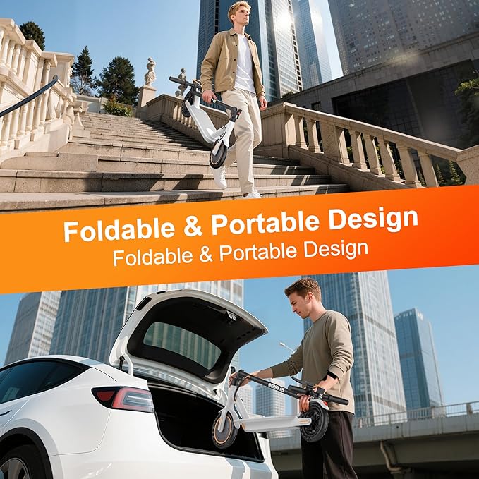 WERHY Electric Scooter, 350W/500W Motor, Top Speed 19/22 mph, Max 16/23/25/28Miles Ranges, Foldable E Scooter for Adults