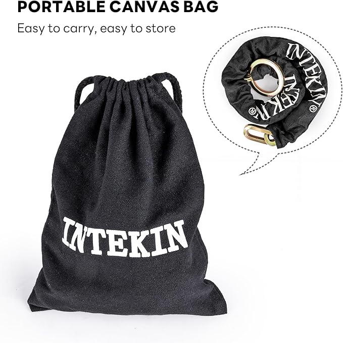 Security Chain 3.3 ft x 3/8" Thick Bike Lock Chain - High Security Hardened Steel Cut Proof Chain for Bikes, Containers, Motorcycles, Trailers, ATV's (Chain Only)