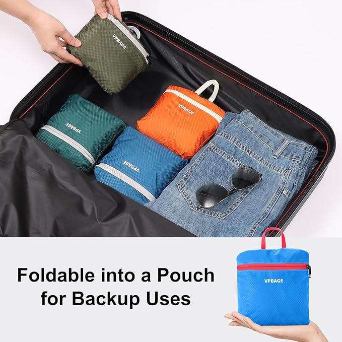 15L Water-resistant Hiking Daypack, Small Backpack Travel Outdoor, Lightweight Day Pack with Tool Loops