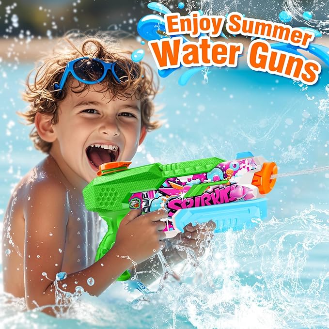 Water Gun for Adults Kids: 600CC 6 Pack Squirt Blasters Super Water Guns for Adults Kids,Water Gun Outdoor Toys High Capacity Summer Soaker for Swimming Pool Beach Fighting, Long Shooting Distance