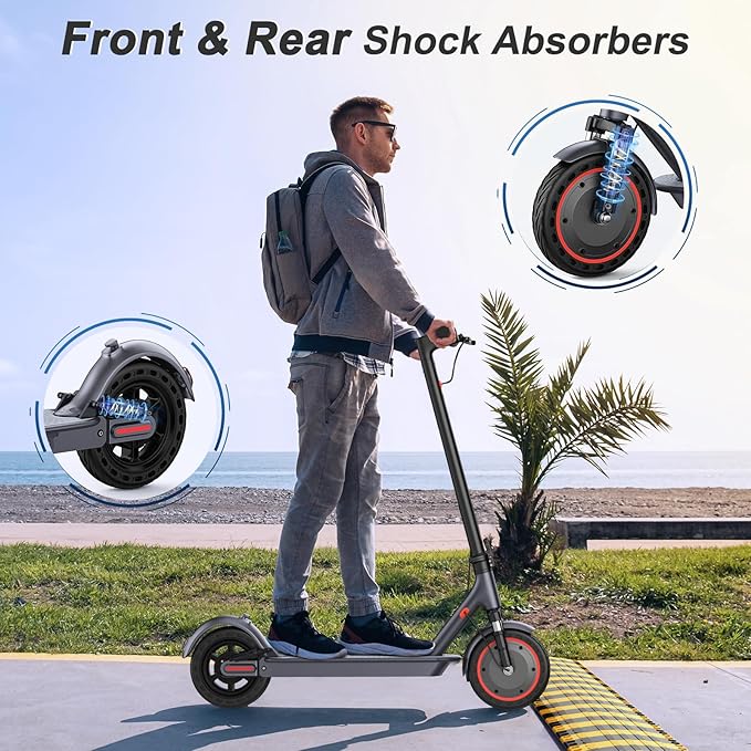 8.5/10 Inches Electric Scooter Adult, 19/22 MPH Top Speed, 350W/500W Powerful Motor, 21/22/28 Miles Long Range, Folding E-Scooter for Adults, E Kick Scooter Dual Braking