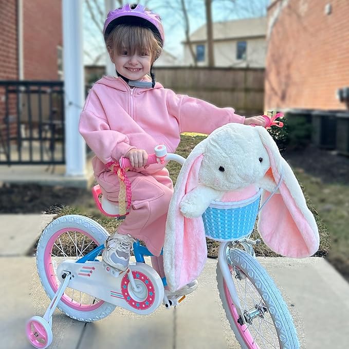 RoyalBaby Girls Bike Classic & EZ Kids Bike, Balance and Pedal Bicycle, 12 14 16 18 20 Inch Toddlers to Big Kids 3-10 Years