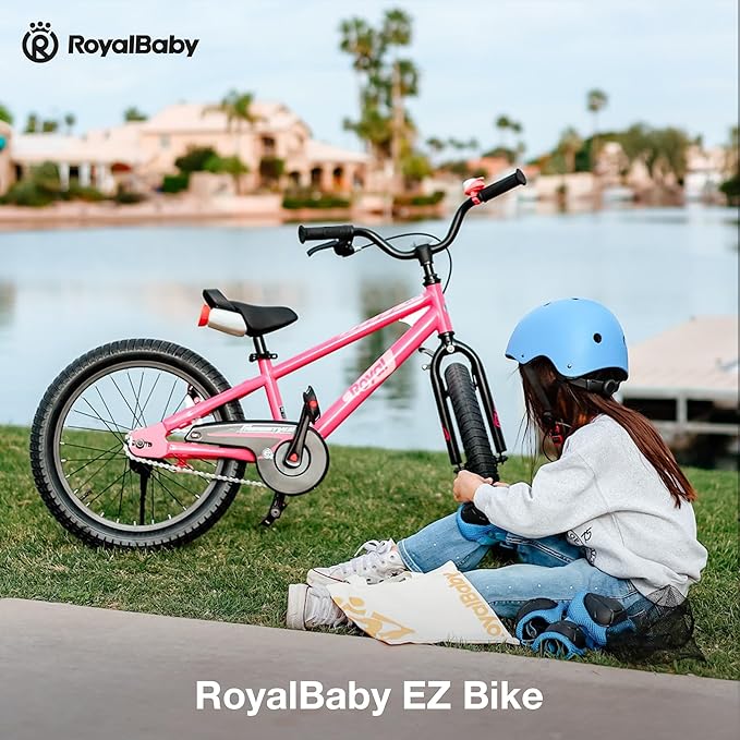 RoyalBaby Kids Bike EZ Freestyle Training Free Balance to Pedal Easy Learning Bicycle, 12-18 Inch for Toddlers to Big Kids
