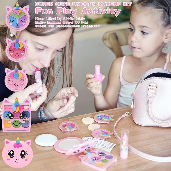 Kids Makeup Sets for Girls - Kids Makeup Sets for Girls 5-8, Maquillaje para Niñas, Play Make Up Kit, Best Toys for Little Girl,Princess Toddler Kid Stuff, Ages3456789 10 Year Old Girl Birthday Gifts