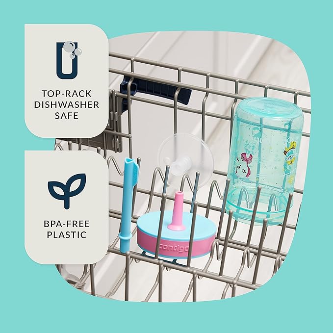 Contigo Paw Patrol Spill-Proof Kids Tumbler with Straw | BPA-Free Plastic Water Bottle | 14oz 2-Pack for Home School Travel