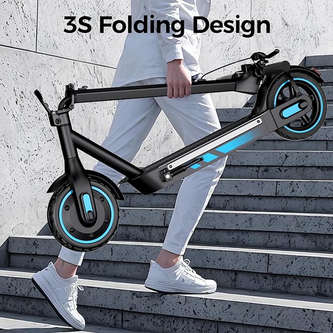 Electric Scooter for Adults, 19/25 Mph Max Speed, 21/25/35 Miles Range,350/500/600W APP Control E-Scooter with 8.5"/10" Inflatable tire, Foldable Escooter with App Control, UL 2272 Certified