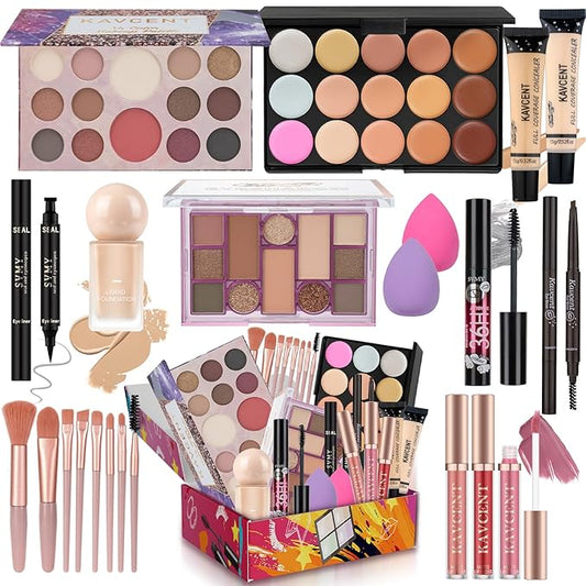 Makeup Kit for Women Teens Full Kit Makeup Set for Teenagers Eyeshadow Palette Foundation Makeup Kits for Teen Girls Makeup Gift Sets for Women Christmas Teens