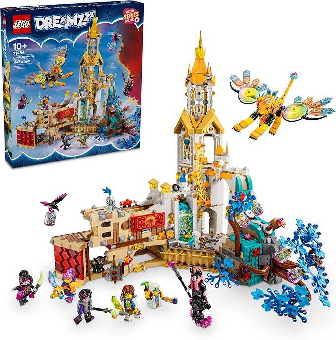 LEGO DREAMZzz Castle Nocturnia Building Toy - Pretend Play Set for Kids, Ages 10+ - Creative Storytelling Toy W/2 Construction Modes & 6 Minifigures for Boys and Girls - 71486