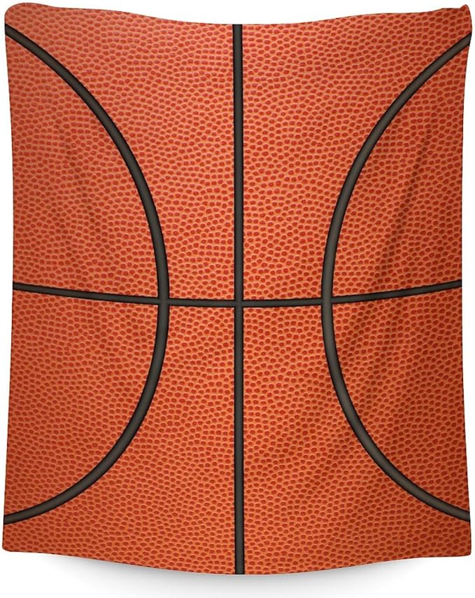 Basketball Gifts for Boys 8-12, Sports Throw Blanket for Basketball Lover Kids, 40x30 Soft Fuzzy Inches Blankets for Lap Couch Sofa Bed, Cool Basketball Decor for Home