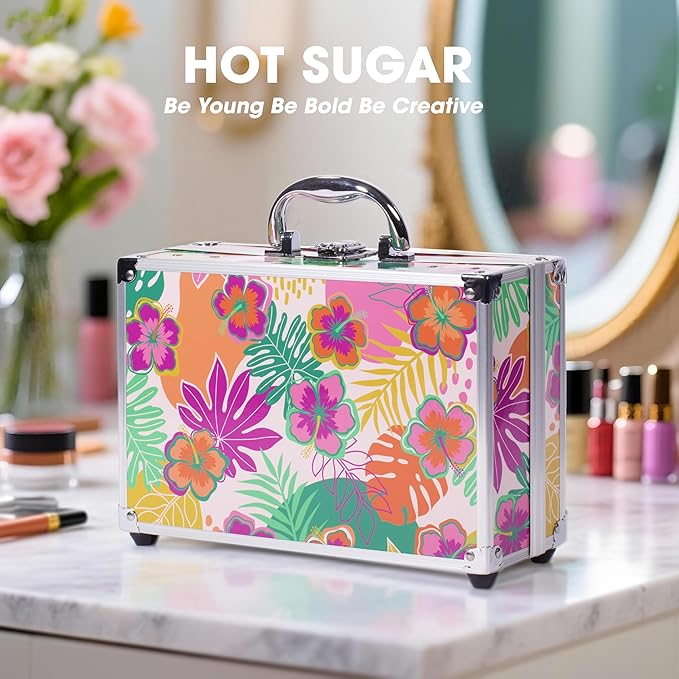 Hot Sugar Makeup Kit for Women Full Kit, Teen Girls Makeup Set Ages 8-16 for Birthday & Christmas (Tropical)