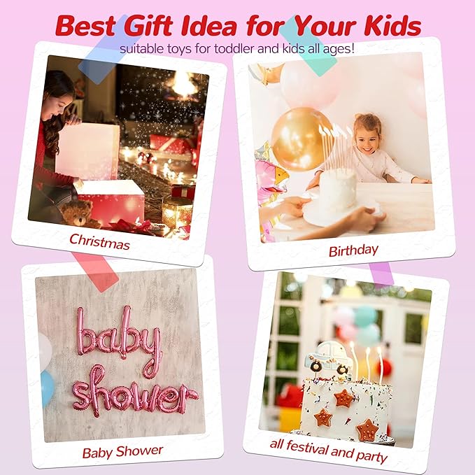 5 Pieces Cow Stuffed Animals for Boys Girls, 1 Mommy Cow with 4 Babies Soft Plush Toy Set Gifts for Kids Children 3 4 5 6 7 8 9 Years, Christmas, Birthday, Party Decorations