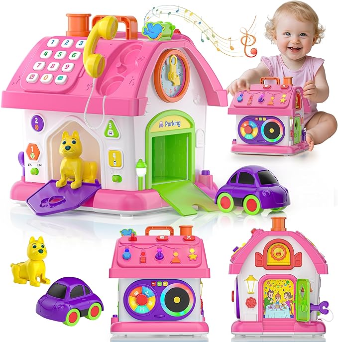 Montessori Toys for 1 Year Old Girls, 1st Present First Birthday Gifts for One Year Old Girl Baby Girl Boy Toy 12-18 Months, Educational Learning Toddler Montessori Toys 1-2