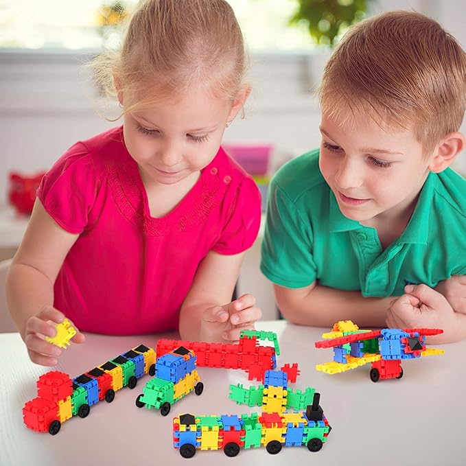 Snapid Building Bricks 1000 Pcs Connecting Toy - Strong Durable Colorful Block Set w Storage, Interlinking Construction Blocks for Kids - STEM Development, Creativity and Educational Children Toys, 4+