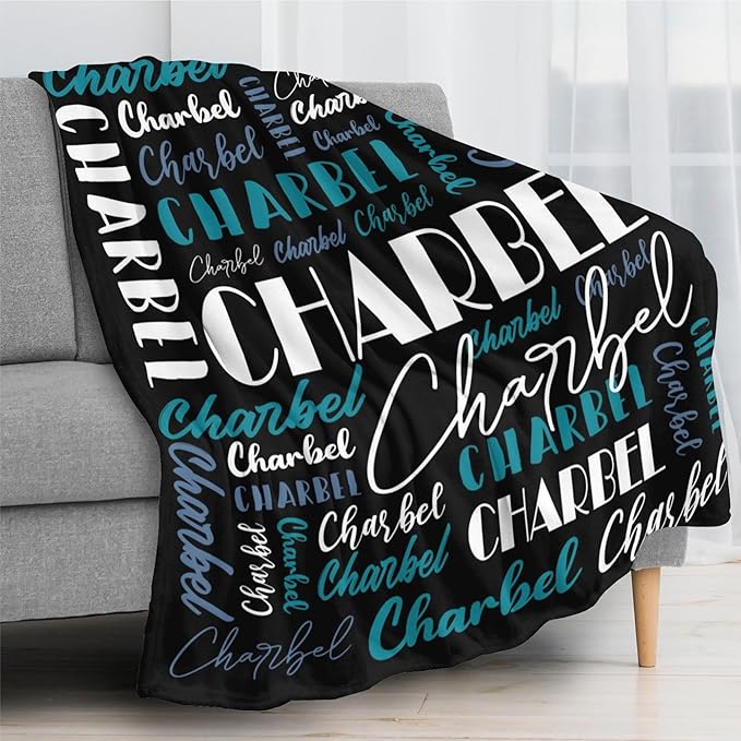 Name Blanket Personalized Blanket for Adult Kids Flannel Customize Throw Blanket Custom (Color 13, 30 x 40 Inches)