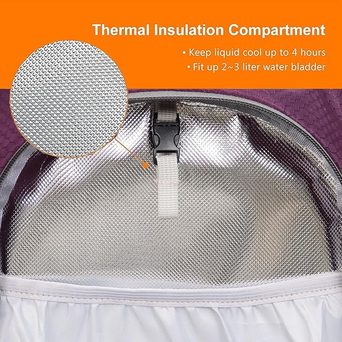 Hiking Daypack Waterproof Biking Backpack 15L Lightweight Durable Backpack for Ski Snowboarding Running MTB Cycling