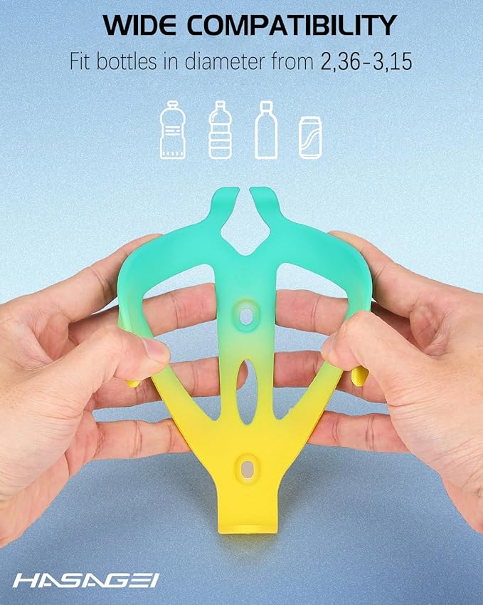 Bike Water Bottle Holder, Durable Non-Slip Lightweight Universal Bicycle Bottle Cage for Mountain/Road Cycling Accessories