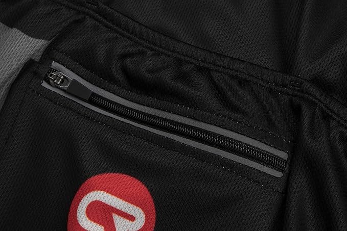 Coconut Ropamo CR Men's Cycling Jersey Set Road Bike Jersey Zipper Pocket Bib Shorts with 4D Padded Cycling Clothing Set