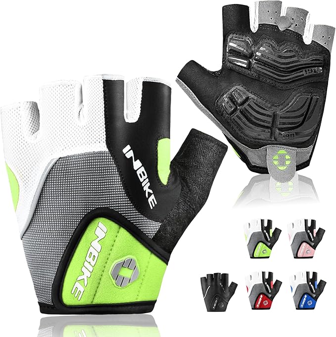 INBIKE 5mm Padded Half Finger Bike Bicycle Cycling Gloves