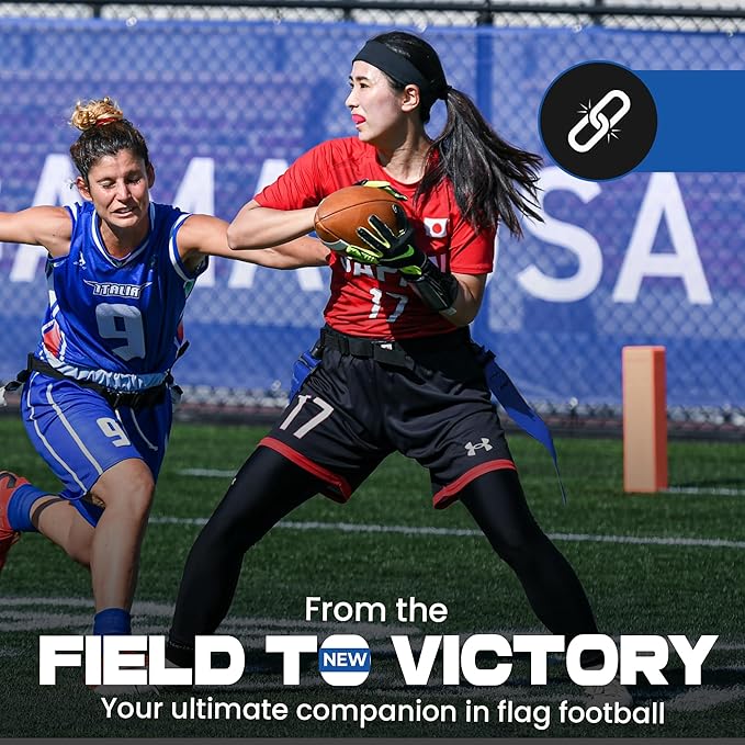 Gameday Flag Football Set – Kits for 2–14 Players w/Belts, Agility Cones & Carry Bag – Available in Multi Colors & Sizes