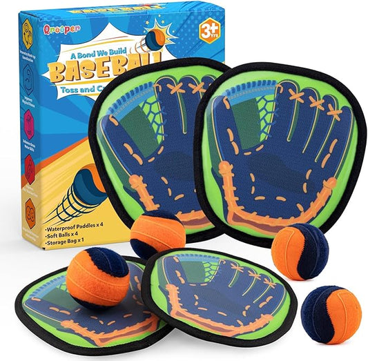 Toss and Catch Ball Game Kids Toys for 3 4 5 6 7 8 Year Old Boys Girls Birthday Gift, Outdoor Games Camping Yard Play Outside Beach Pool Toys for Kids Ages 4-8 8-12 Toddler Baseball Glove