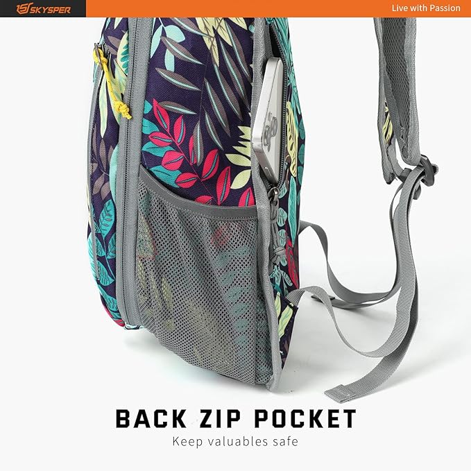 SKYSPER Small Daypack 10L Hiking Backpack Packable Lightweight Travel Day Pack for Women Men