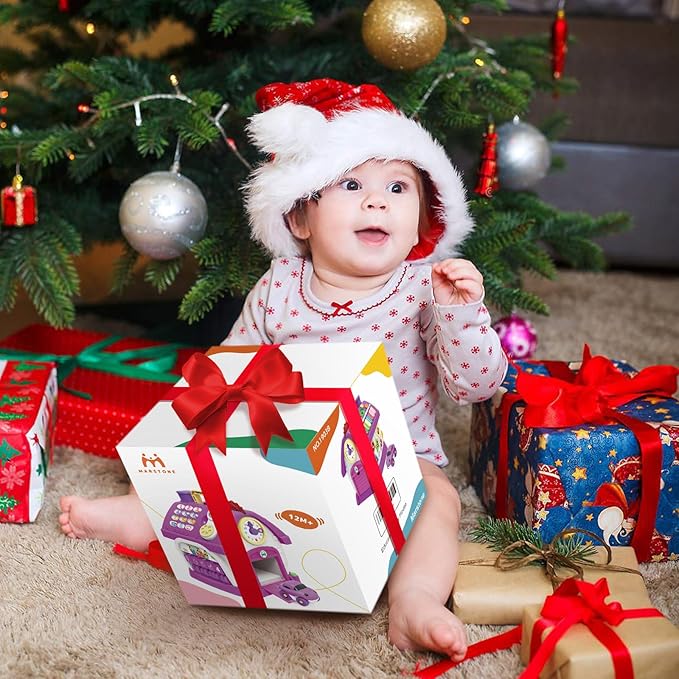 Marstone Toddler Toys for 1 Year Old Girl Gifts: 8 in 1 Multi-Functional Learning Baby Musical House for 1 2 3 Yr Old Girl and Boy Birthday Gifts, Educational Baby Toys 6-12, 12-18 Months