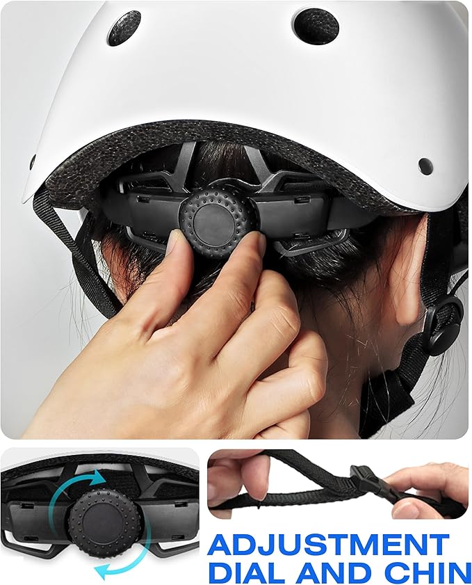 Kids Bike Helmet, Adjustable and Multi-Sport, from Toddler to Youth, 3 Sizes