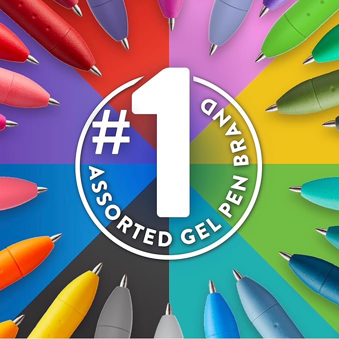 Paper Mate InkJoy Gel Pens Ultimate Pack,Retractable,Featuring Classic, Bright!, and Metallic Inks, Assorted, 30 Count - Perfect for Writing, Doodling, Bullet Journaling, Glitter, Sparkle, Writing Fun