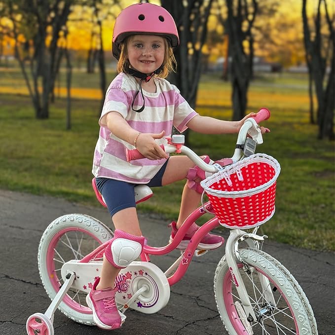 RoyalBaby Girls Bike Classic & EZ Kids Bike, Balance and Pedal Bicycle, 12 14 16 18 20 Inch Toddlers to Big Kids 3-10 Years