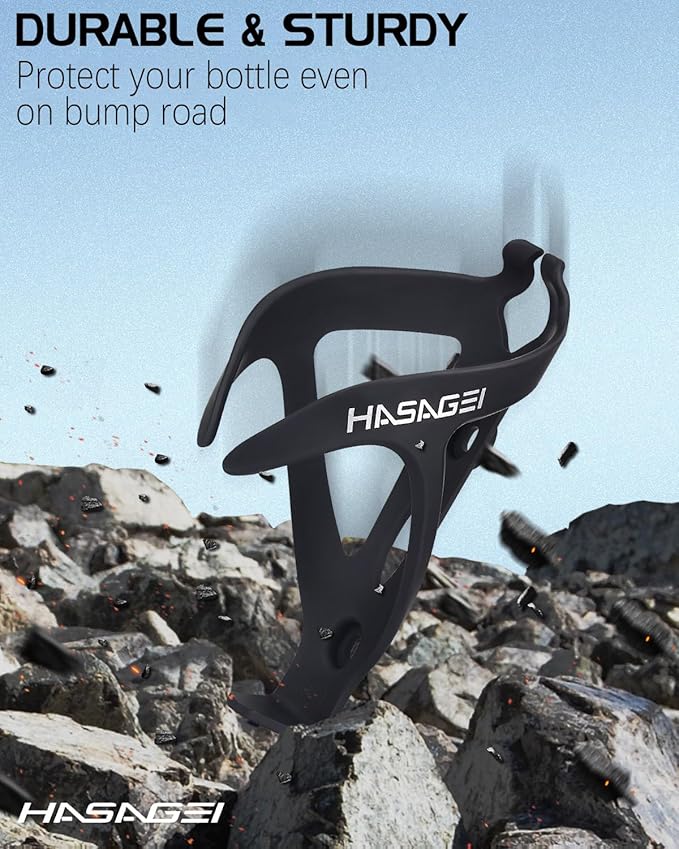 Bike Water Bottle Holder, Durable Non-Slip Lightweight Universal Bicycle Bottle Cage for Mountain/Road Cycling Accessories