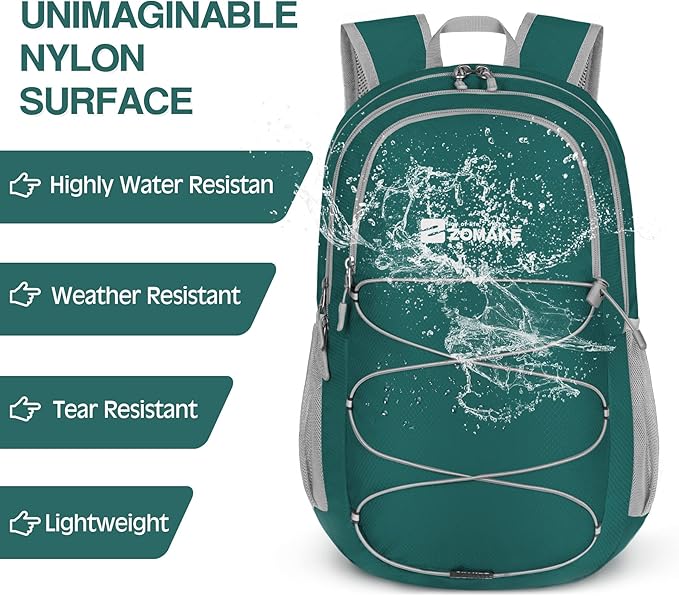 ZOMAKE Lightweight Packable Backpack 28L, Foldable Backpacks Water Resistant Collapsible Day Bag Light Daypack for Hiking