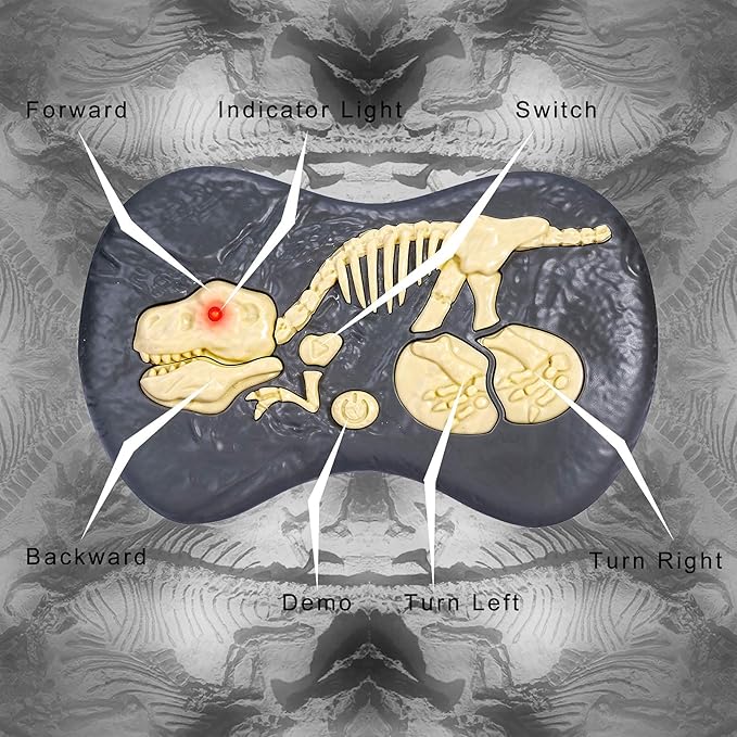 Remote Control Dinosaur Toys for Boys Kids Girls 3 4 5 6 7 8 Electronic RC Robot Toy Walking Roaring Velociraptor Realistic 18.1" Jurassic Dino Rechargeable Raptor Blue Birthday Gift