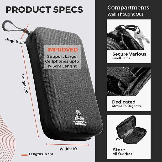 Cycling Wallet Multi-use Waterproof Phone Pouch Bike Wallet Bike Pouch Edc Pouch Organizer Bike Cellphone Waterproof Pouch Travel Wallet For Bicycle Bike Phone Pouch For Bike, black