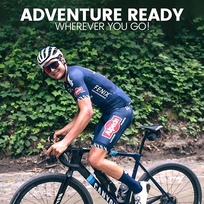 Signature Bike Saddle Bag – Cosmic Blue | 0.5L Bike Seat Bag (3" x 5.25" x 2") | Water-Resistant Ripstop, Waterproof Zipper, Internal Pocket | Durable Under Seat Storage