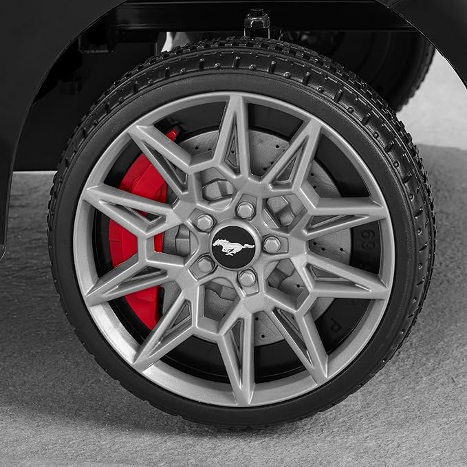 Best Choice Products Kids 12V Electric Ride On Car Officially Licensed Ford Mustang w/Parent Control, LED Lights, 2 Speeds, Bluetooth - Black