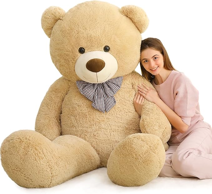 MaoGoLan Big Teddy Bear, 6 Feet Life Size Huge Plush Stuffed Animal, Adorable and Soft Teddy Bear Gift for Christmas, Valentine's, Birthday, or Long Distance