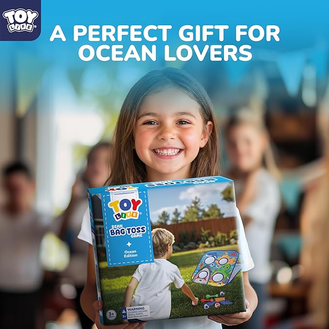 TOY Life Toddler Outdoor Toys for Kids Ages 4-8, Bean Bag Toss, Outside Yard Games for Kids Cornhole, Indoor Lawn Backyard Games Birthday Family Party Toddler Game, Gift for Boys 3 4 5 6 7