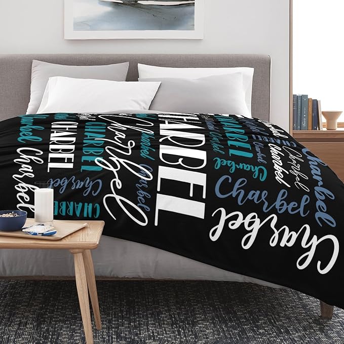 Name Blanket Personalized Blanket for Adult Kids Flannel Customize Throw Blanket Custom (Color 13, 30 x 40 Inches)