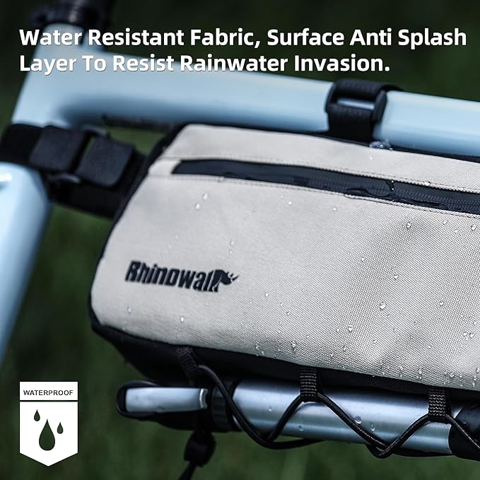 Rhinowalk Top Tube Bag - 2.1/2.7L Triangle Bag for Road & Gravel Bikes