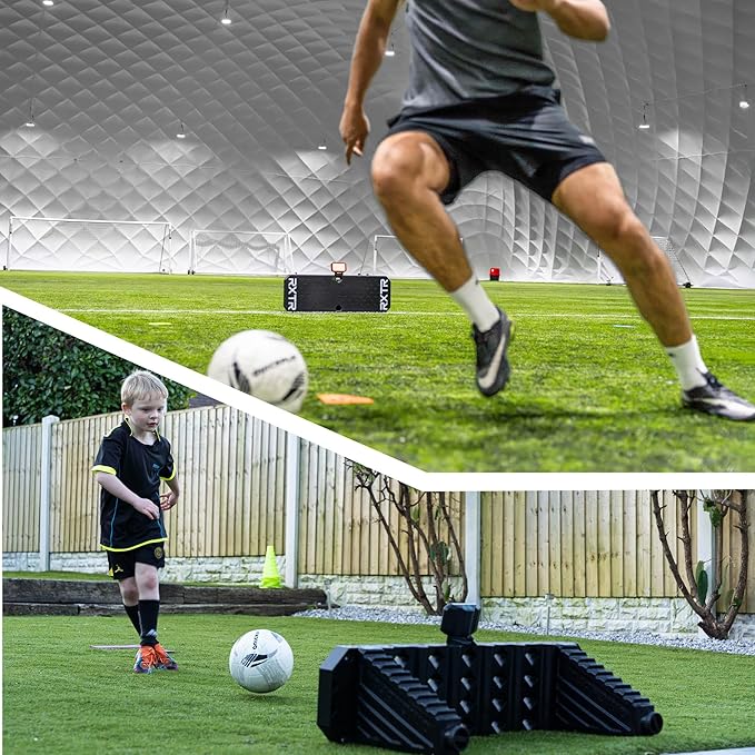 RXTR Reaction Training Light - Smart Soccer Training Device with Real-Time Scoring, Built-in Drills, Compatible with QUICKPLAY Rebounder Boards, No App Required