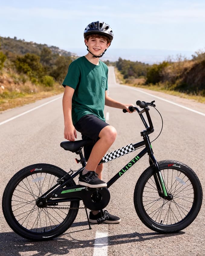 12 14 16 20 Inch Kids Bike BMX Style Bicycle with Training Wheels for 2-14 Years Old Toddlers Boys Girls Coaster Brake Multiple Colors