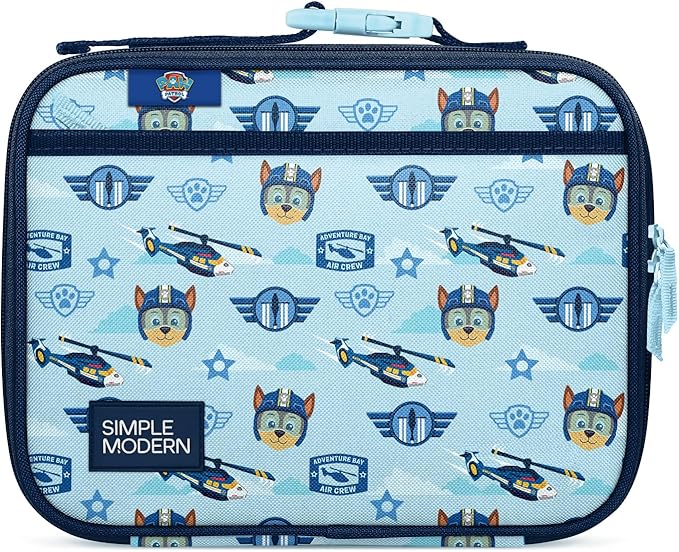 Simple Modern Paw Patrol Kids Lunch Box for School | Reusable Insulated Lunch Bag for Toddler, Girl, and Boy | Exterior & Interior Pockets | Hadley Collection | Paw Patrol Helicopter Chase